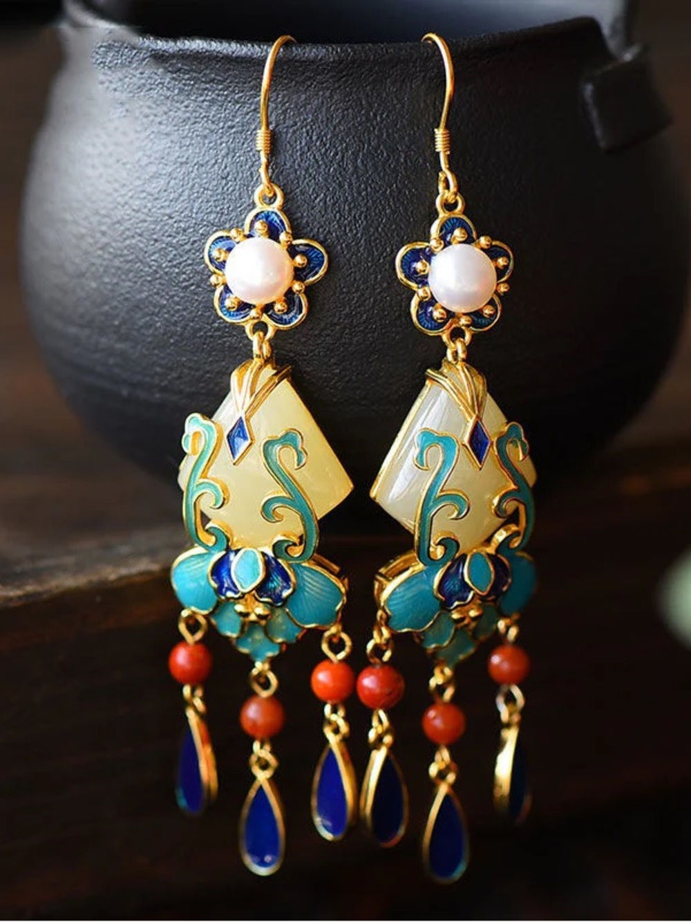 Rosalin 925 Silver Danglers